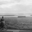 Norma overlooking plains in England.