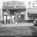 Jack, Norma, Dave Miller and (?) outside Ceramic Center, College Avenue, Berkeley.