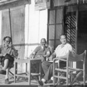 Jack with Tony Griffiths and Gordon Tongue in Positano, Italy